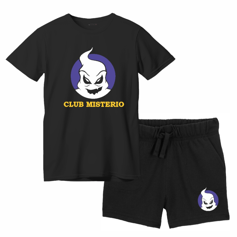 Conjunto en algodón Remera y Short  Club Misterio