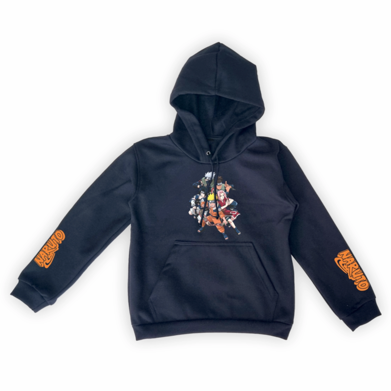 Canguro Hoodie en Felpa de Algodón Naruto