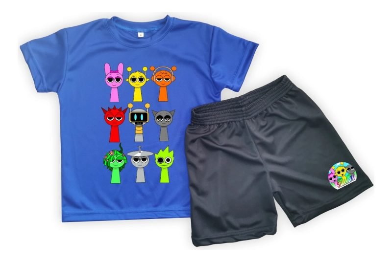 Conjunto Mitico Sprunki Dry Fit Niños/as Remera + Short